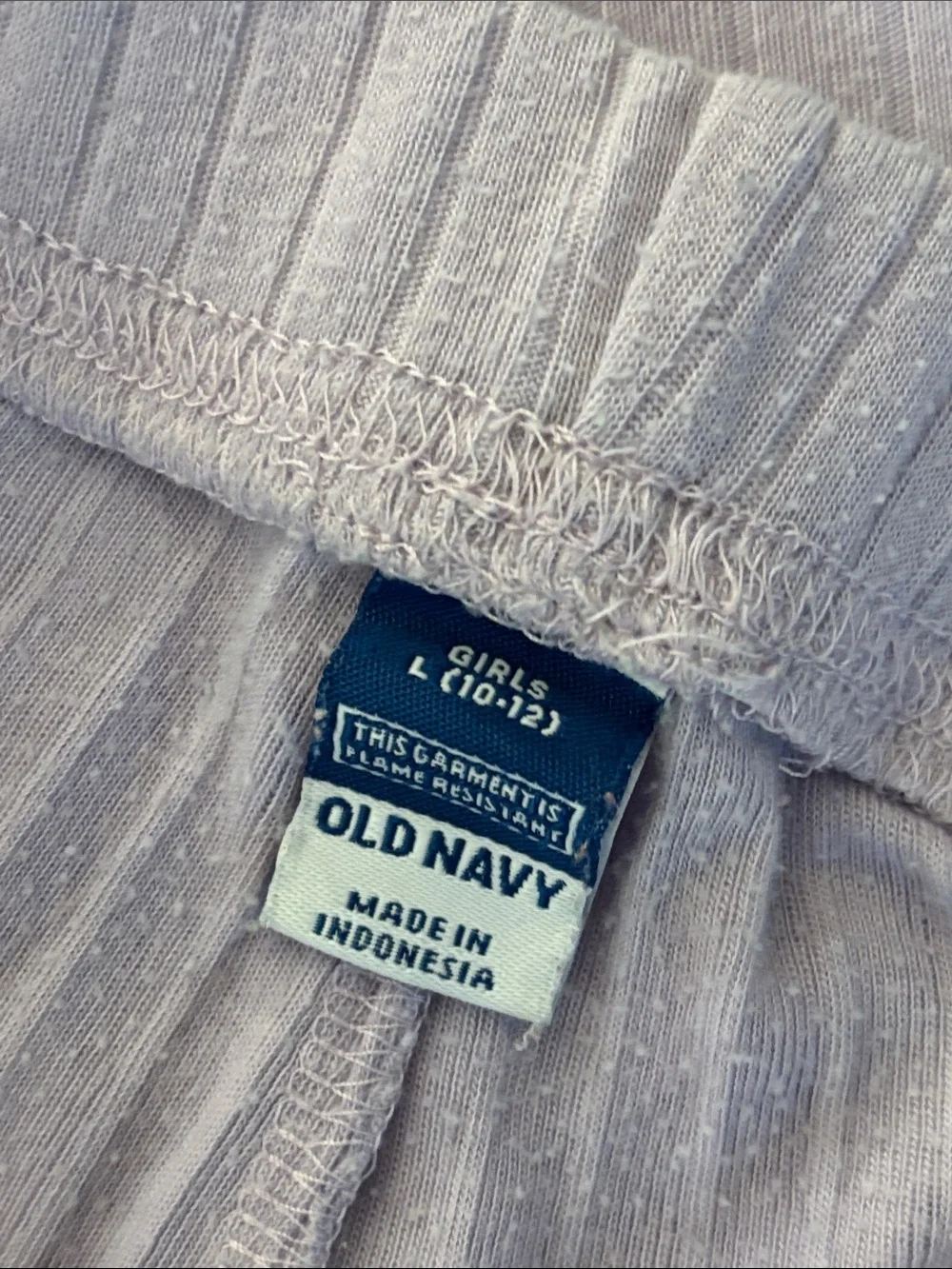 Old Navy Lilac Ribbed Kids Pajama Set